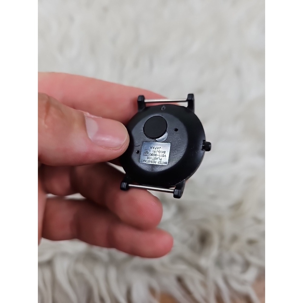 Lorus Kermit The Frog 1991 Black Round Case Black Faux Leather Band Watch - - Picture 8 of 8